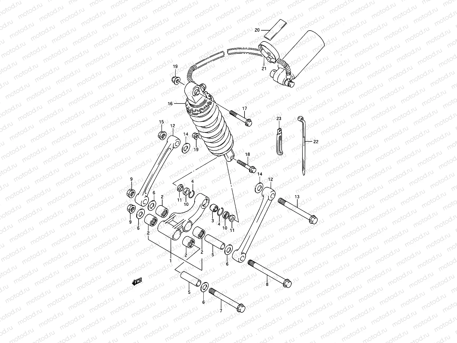 48 - REAR CUSHION LEVER