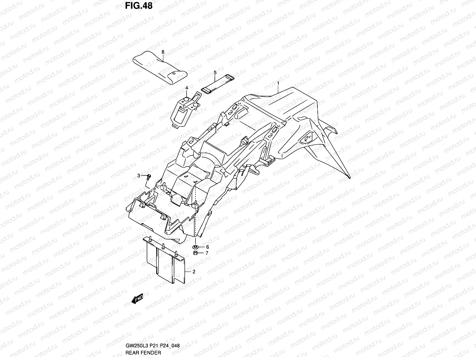 48 - REAR FENDER