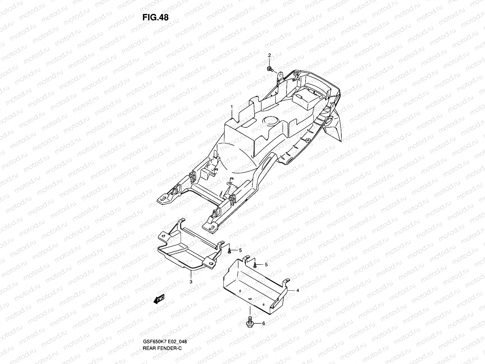 48 - REAR FENDER