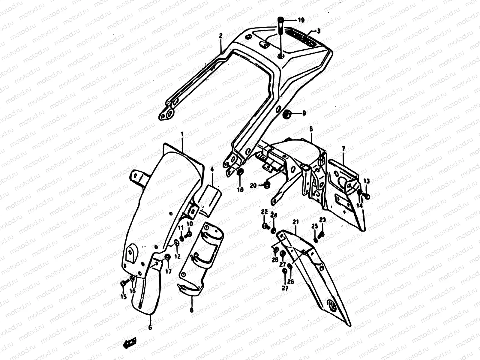 48 - REAR FENDER