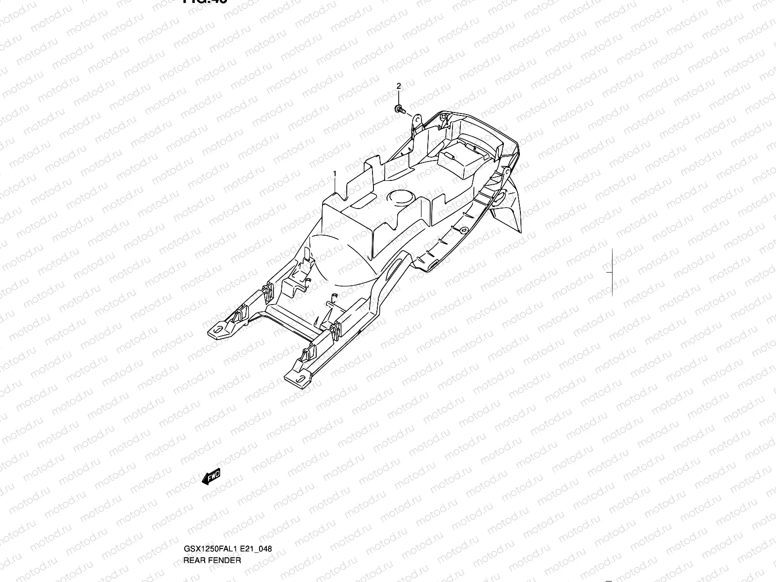 48 - REAR FENDER