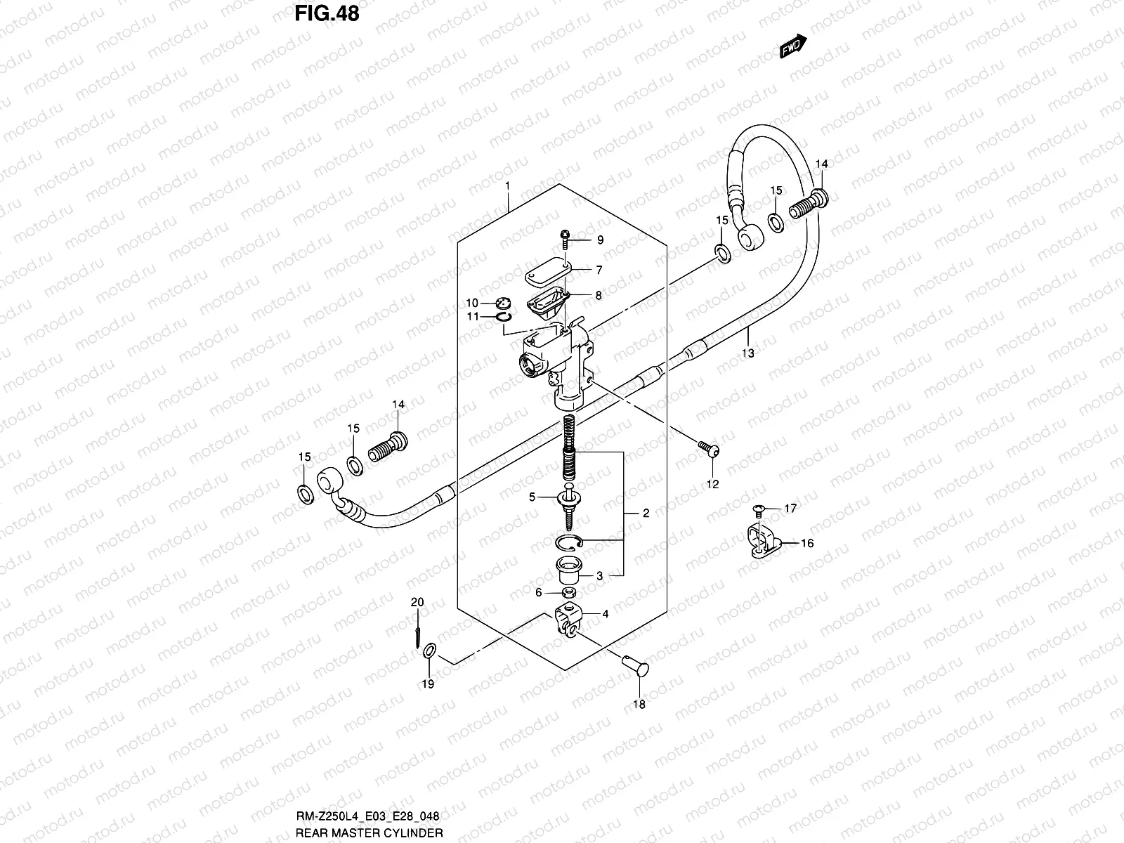 48 - REAR MASTER CYLINDER