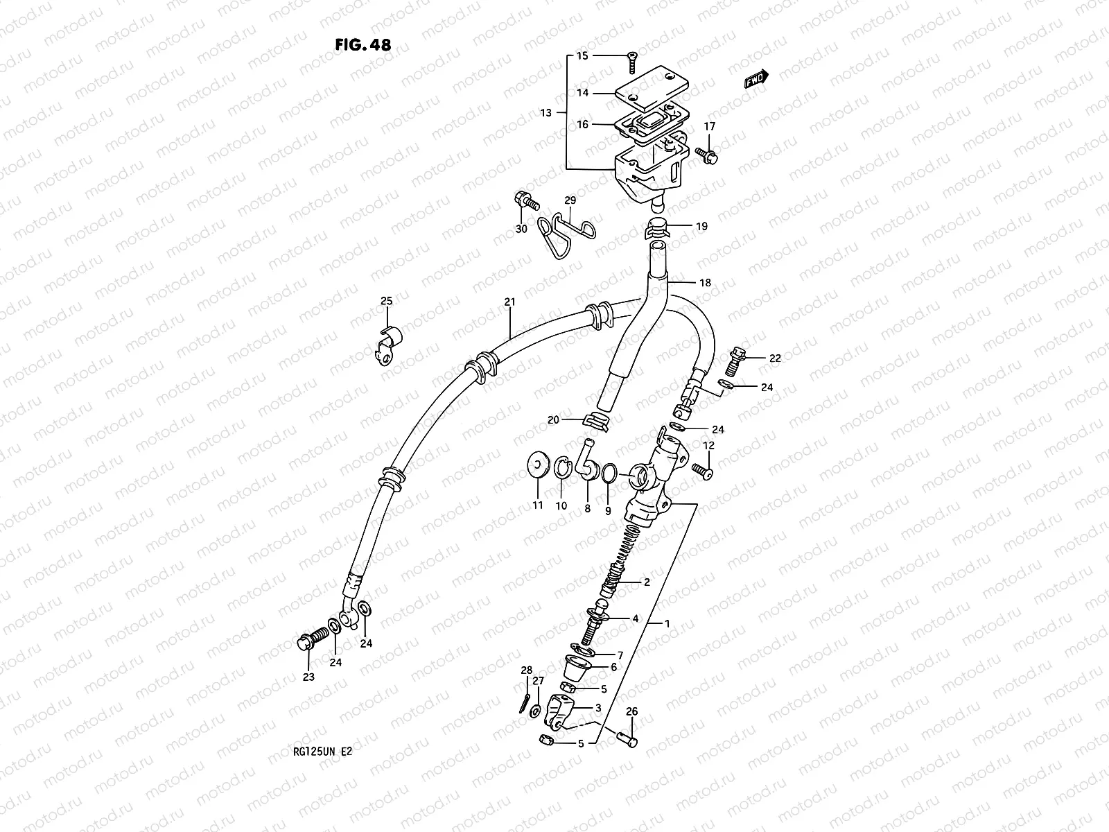 48 - REAR MASTER CYLINDER
