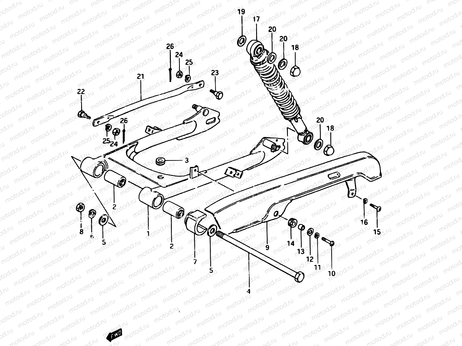 48 - REAR SWINGING ARM