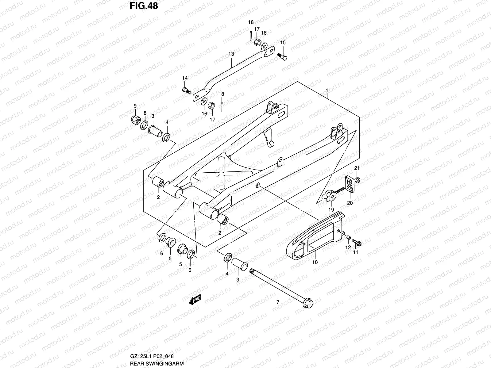 48 - REAR SWINGING ARM