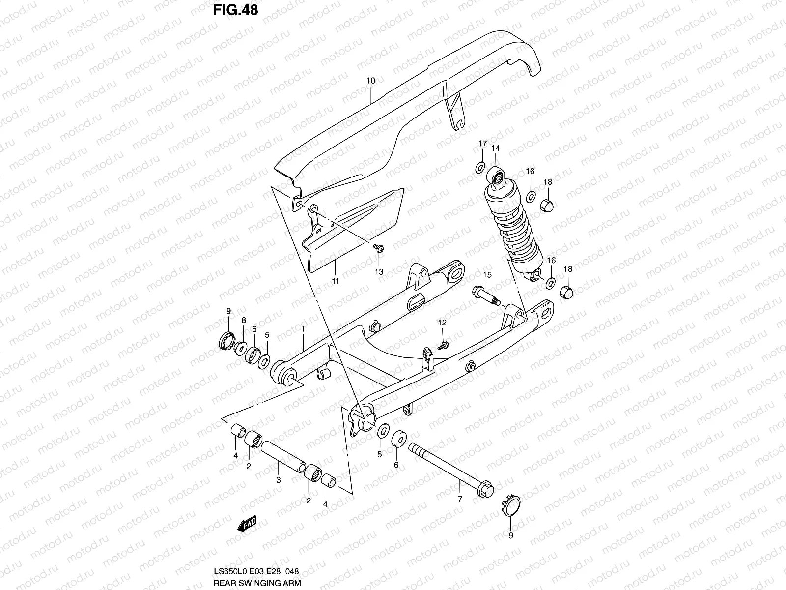 48 - REAR SWINGING ARM