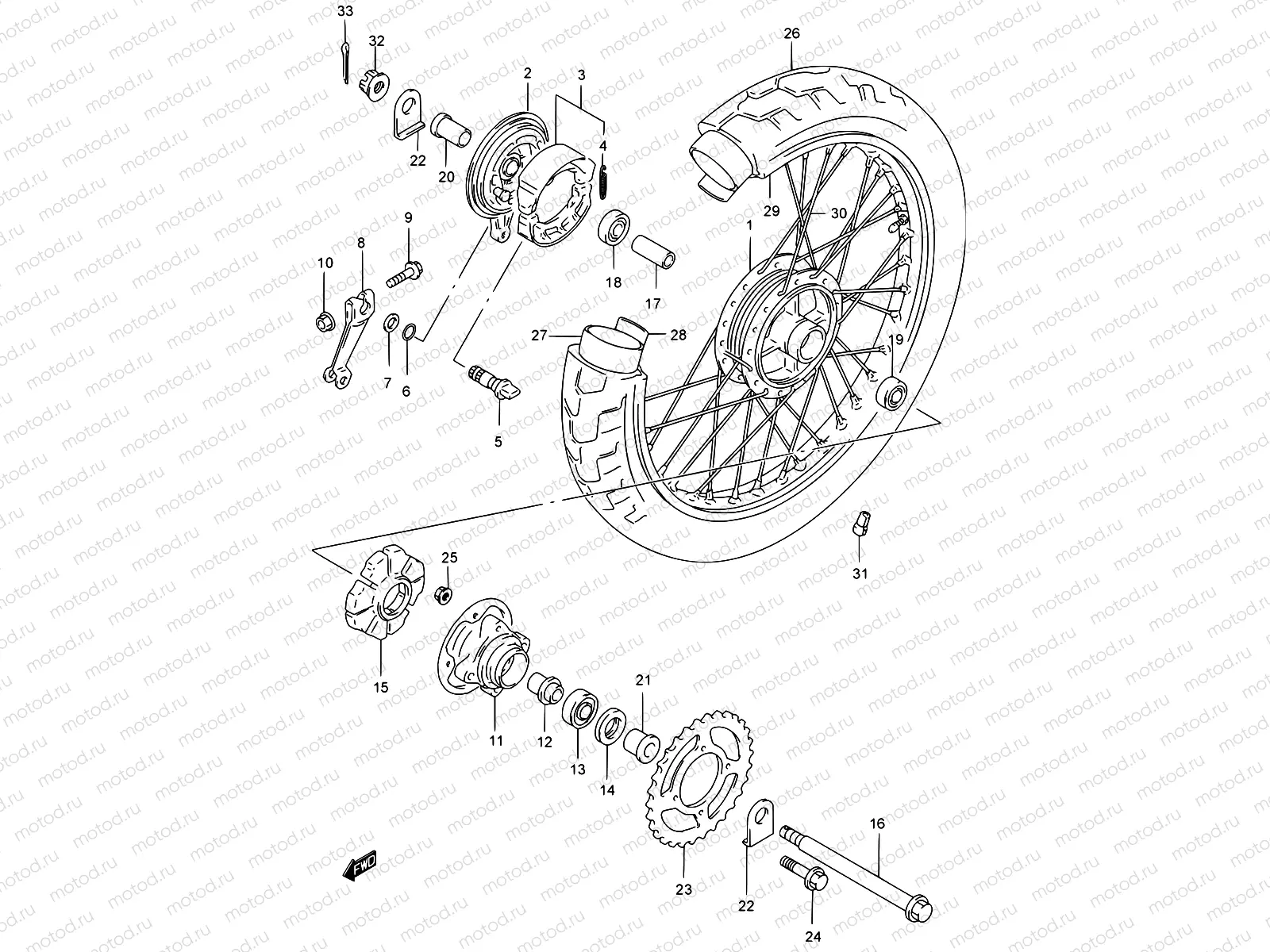 48 - REAR WHEEL