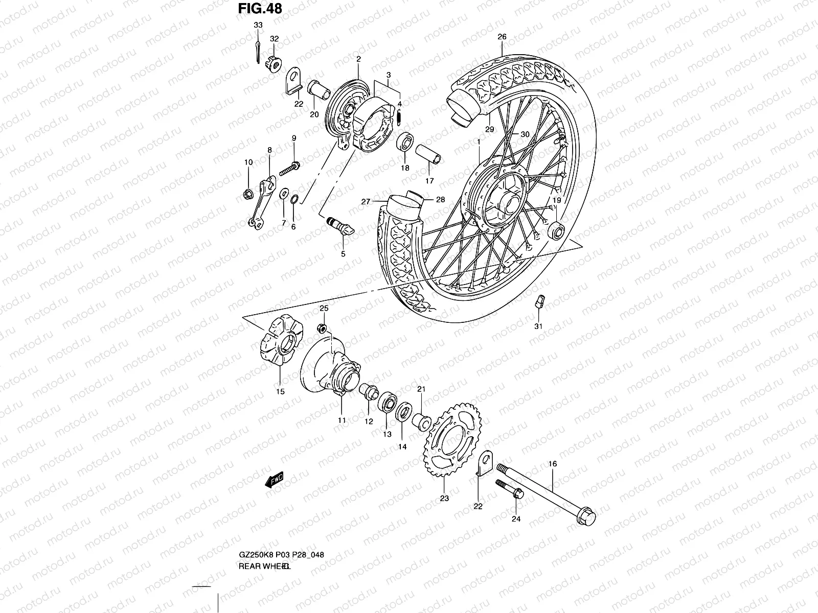 48 - REAR WHEEL