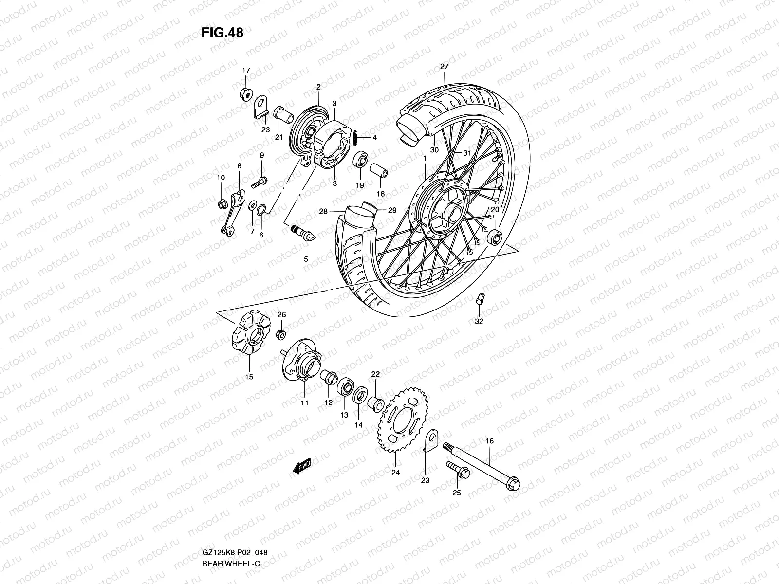 48 - REAR WHEEL