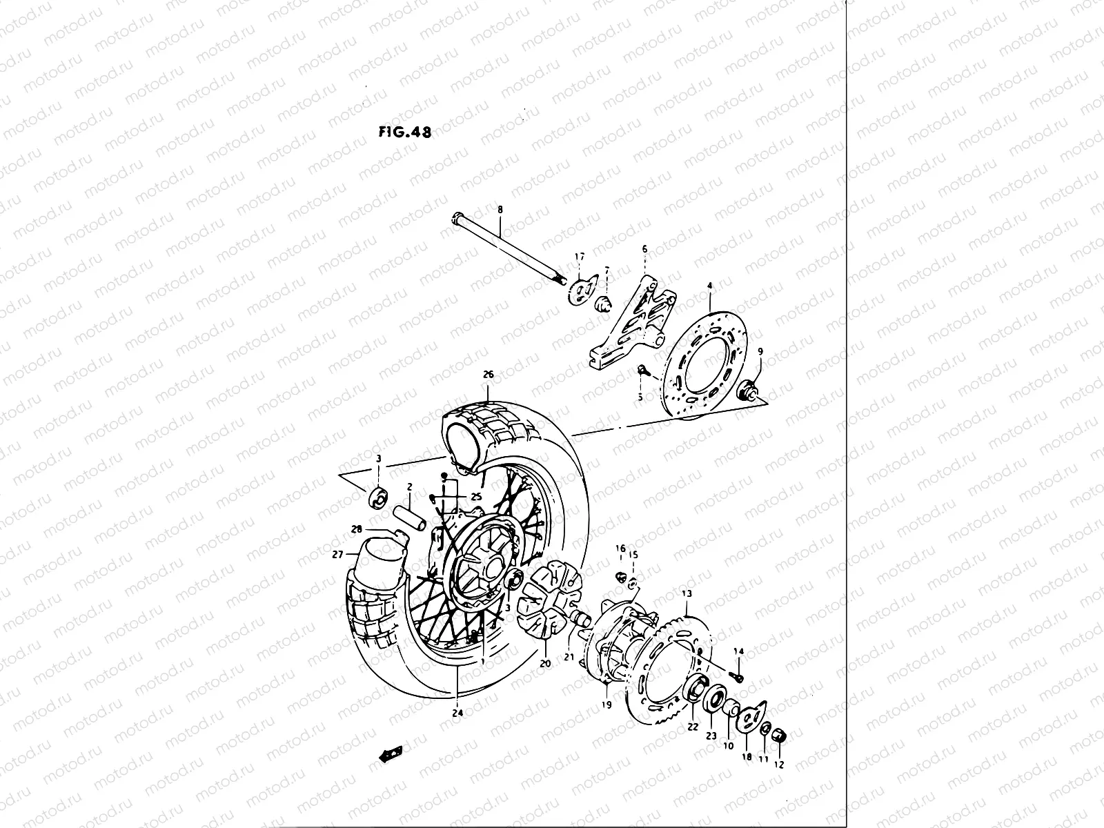 48 - REAR WHEEL