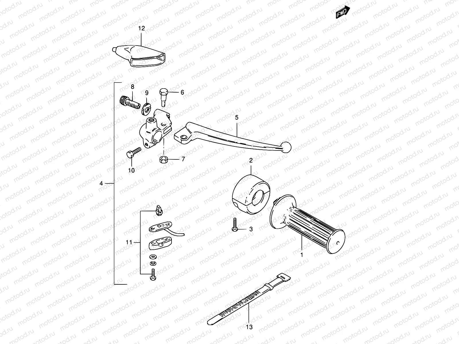 48 - RIGHT HANDLE LEVER
