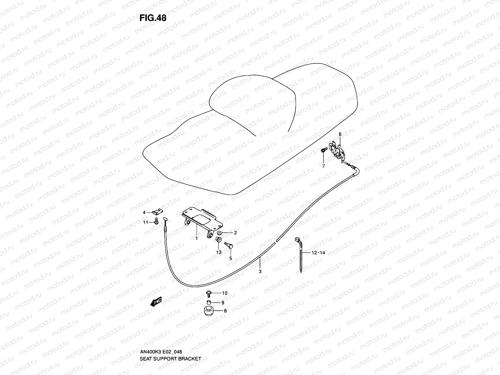 48 - SEAT SUPPORT BRACKET