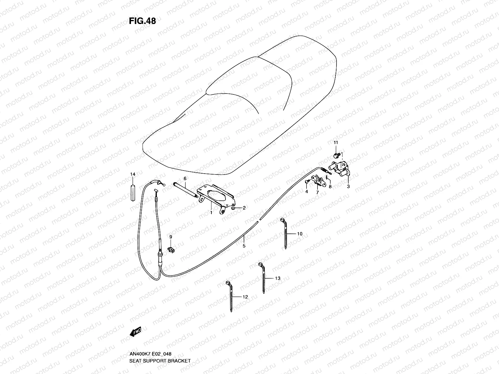 48 - SEAT SUPPORT BRACKET