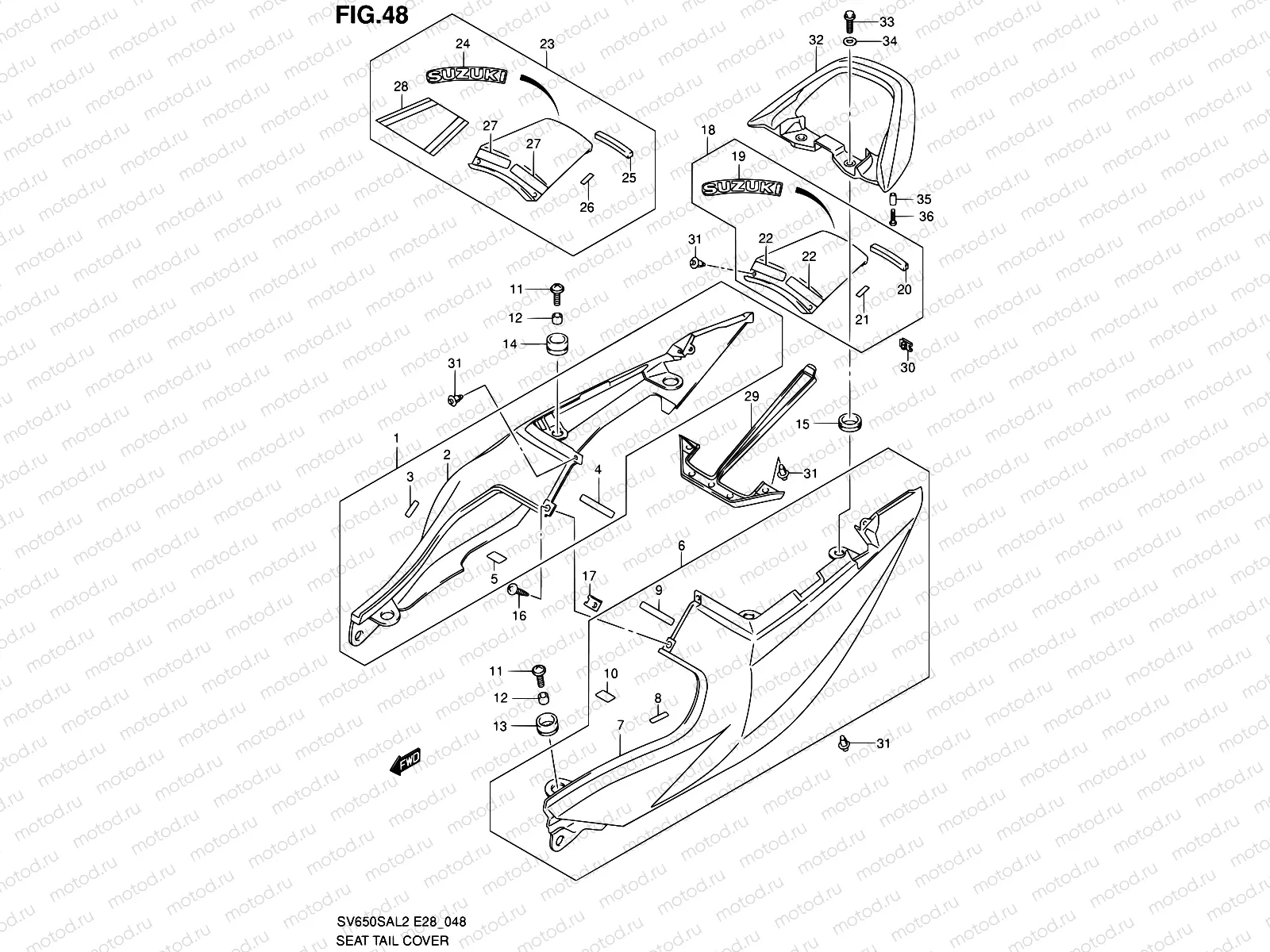 48 - SEAT TAIL COVER