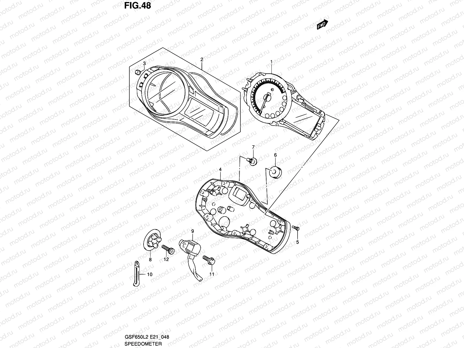 48 - SPEEDOMETER (GSF650SAL2 E21)