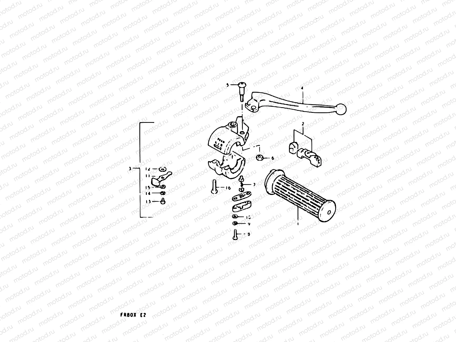 48 - THROTTLE GRIP - HANDLE SWITCH (E08, E12, E14)
