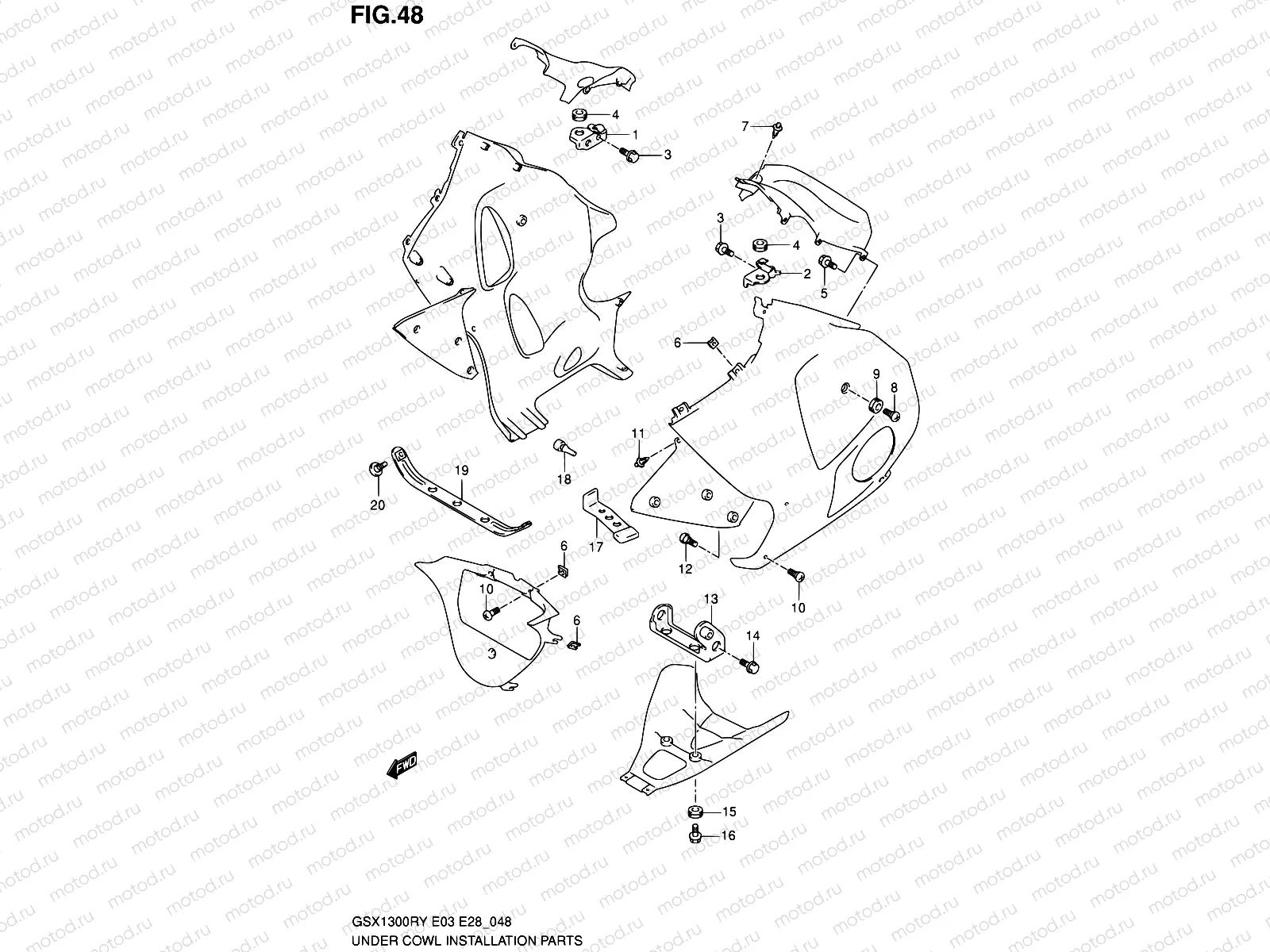 48 - UNDER COWL INSTALLATION PARTS