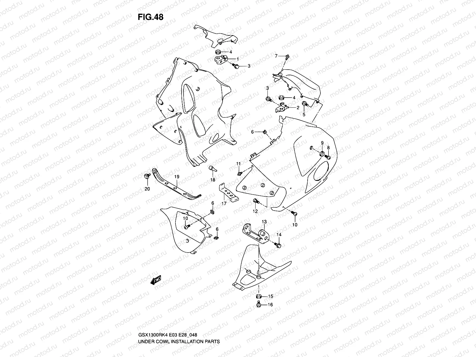 48 - UNDER COWL INSTALLATION PARTS