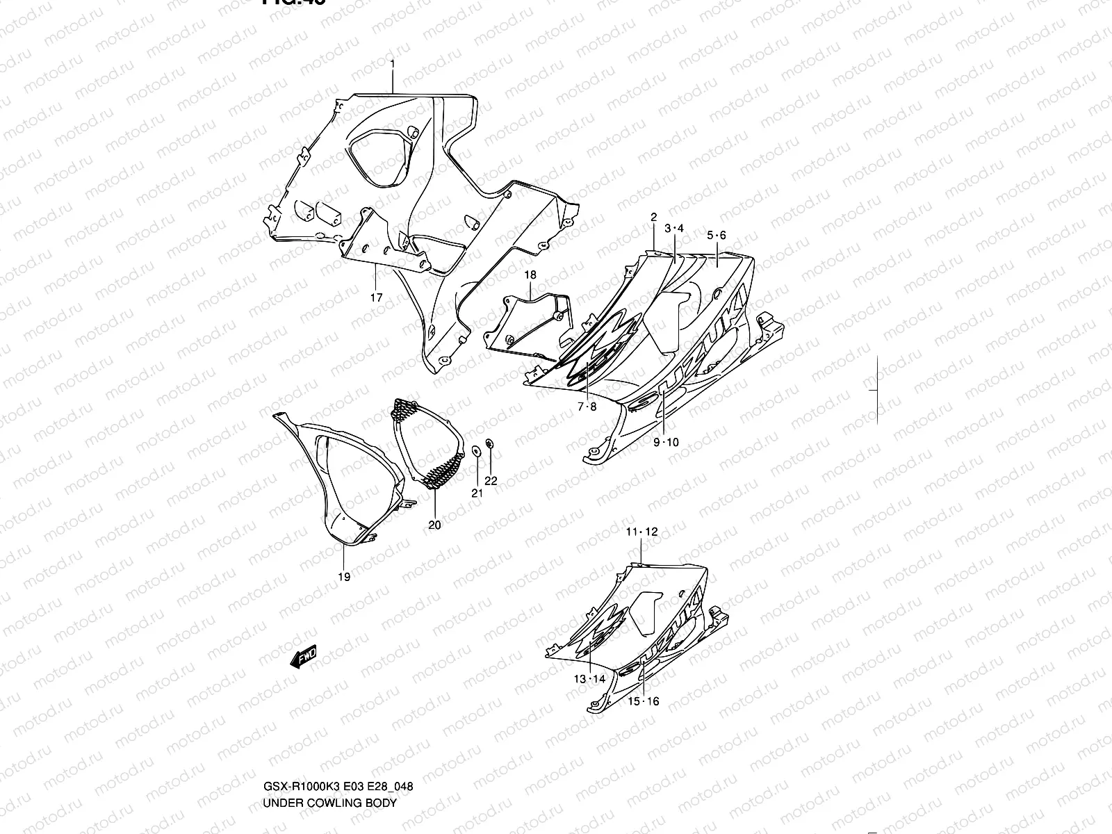 48 - UNDER COWLING (MODEL K3)