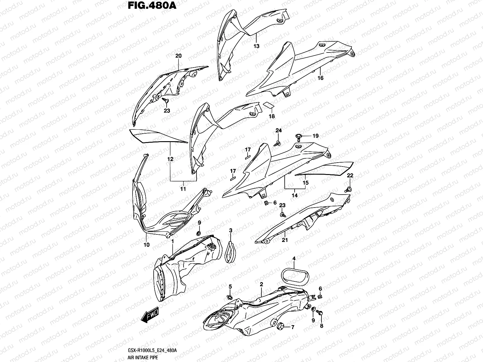 480A - AIR INTAKE PIPE