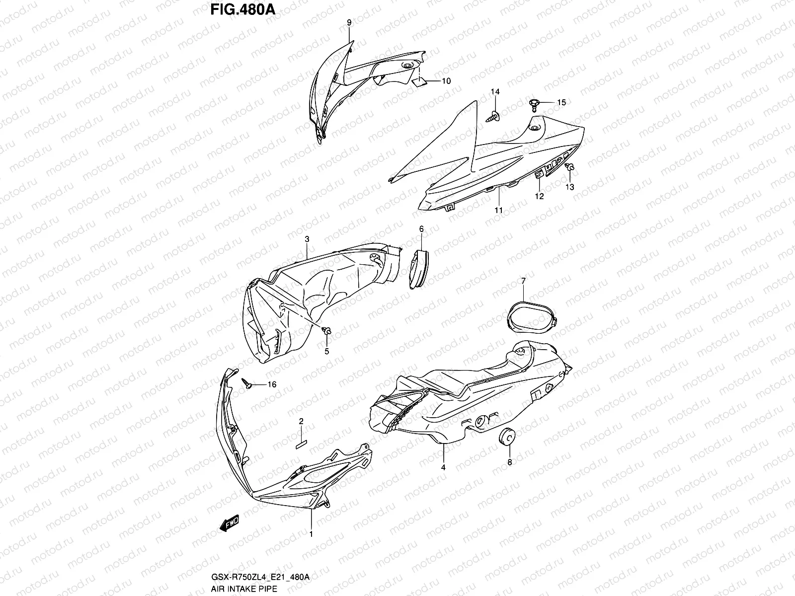 480A - AIR INTAKE PIPE
