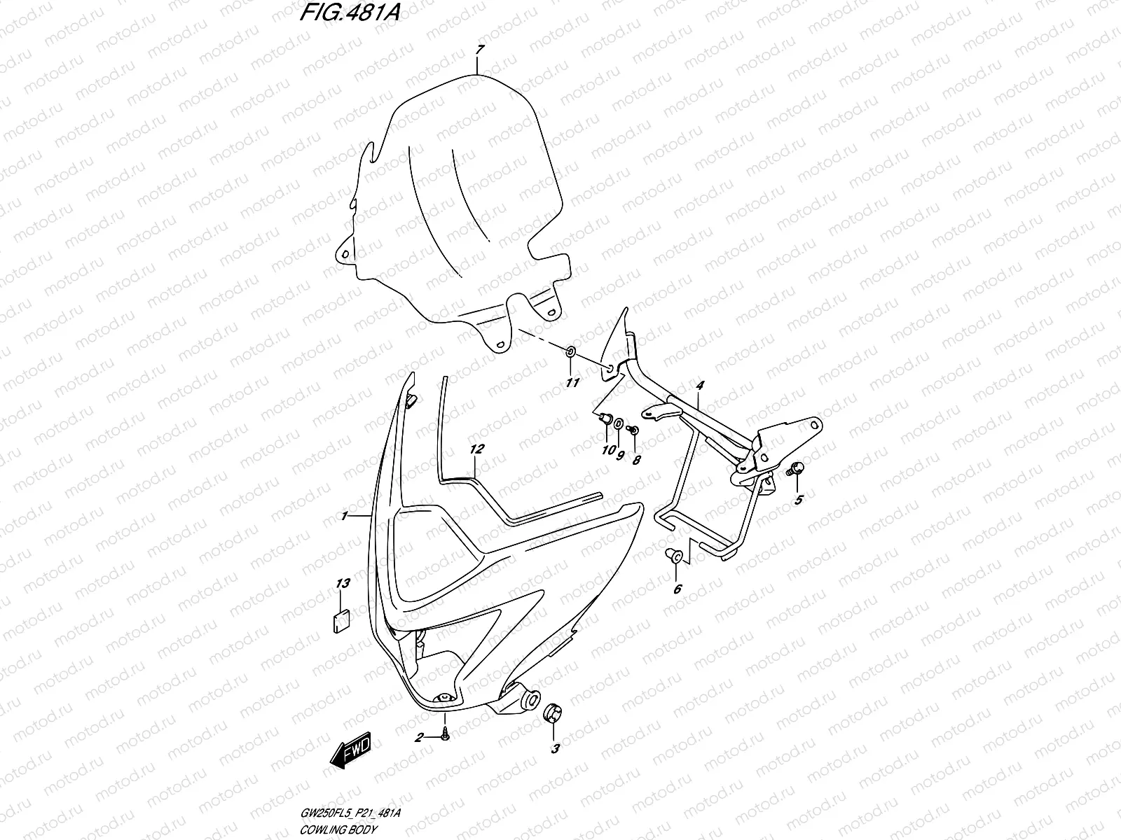 481A - COWLING BODY