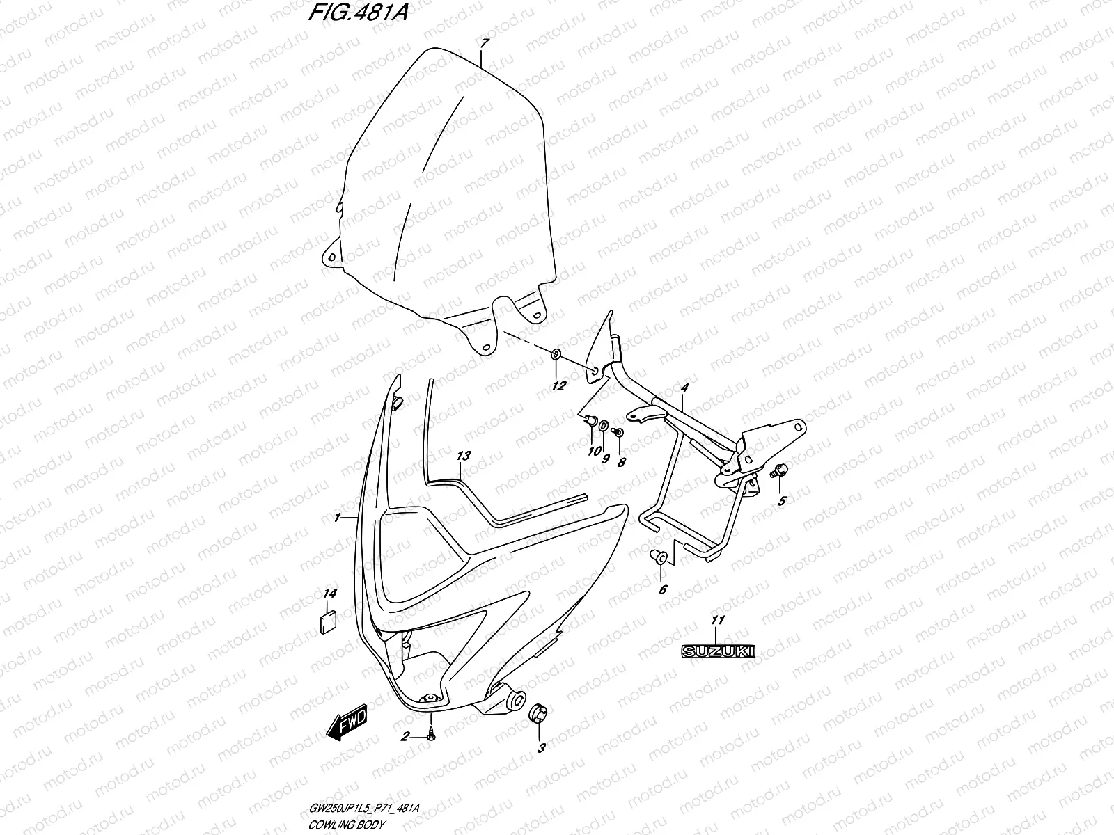 481A - COWLING BODY