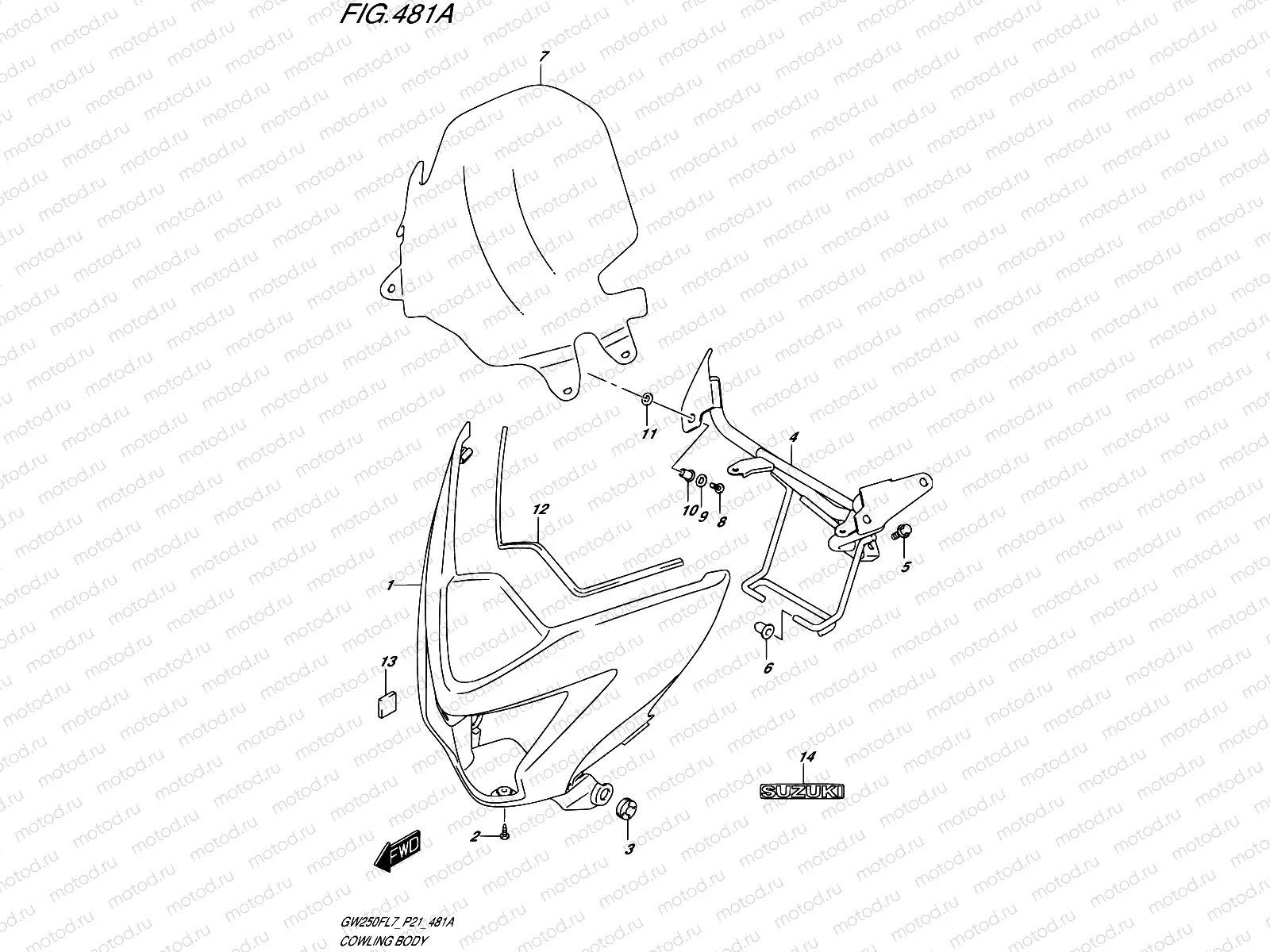 481A - COWLING BODY