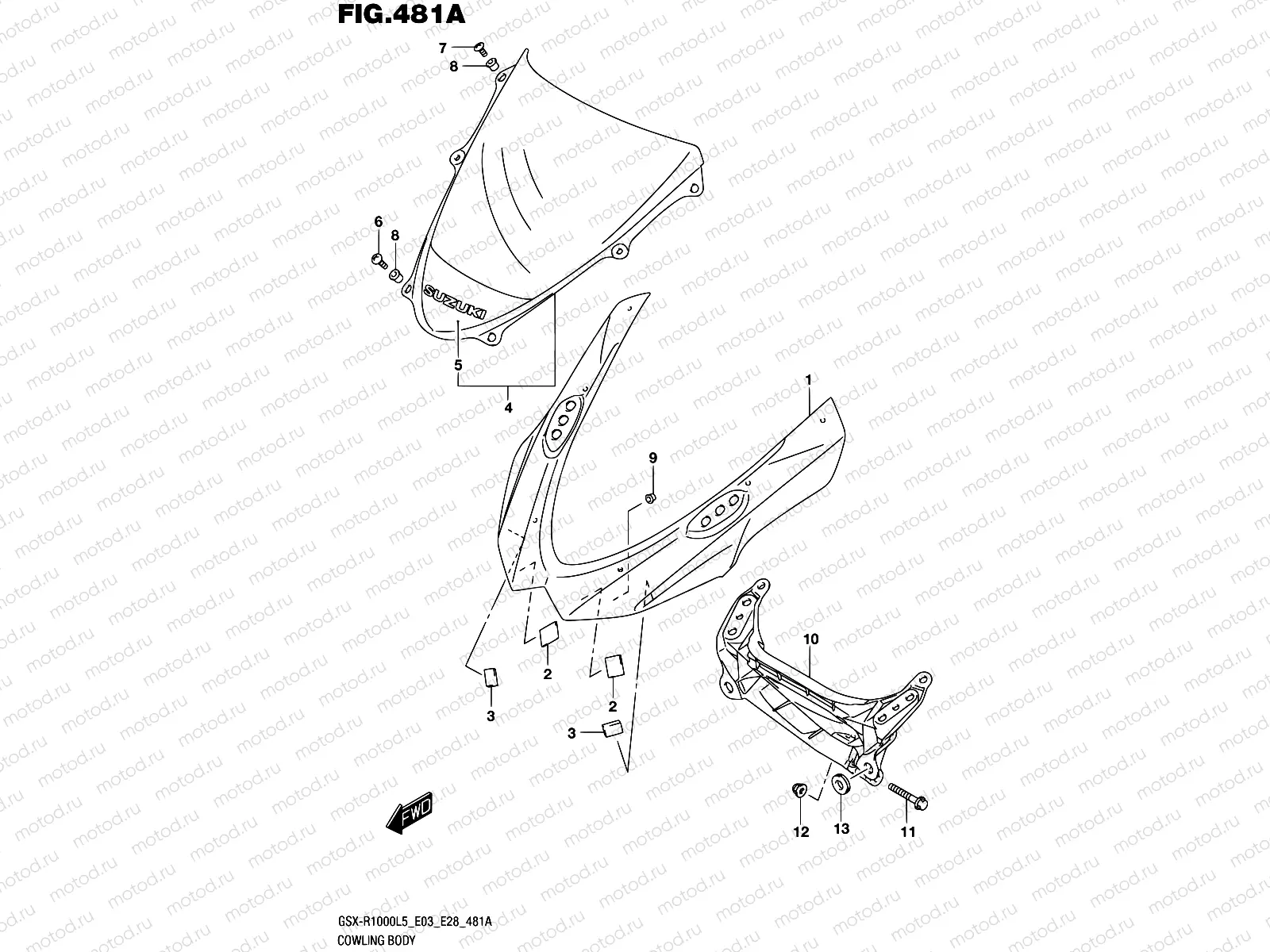 481A - COWLING BODY