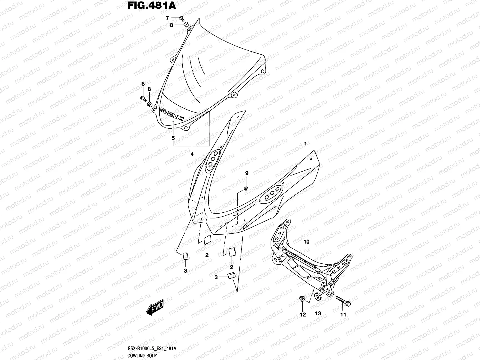 481A - COWLING BODY