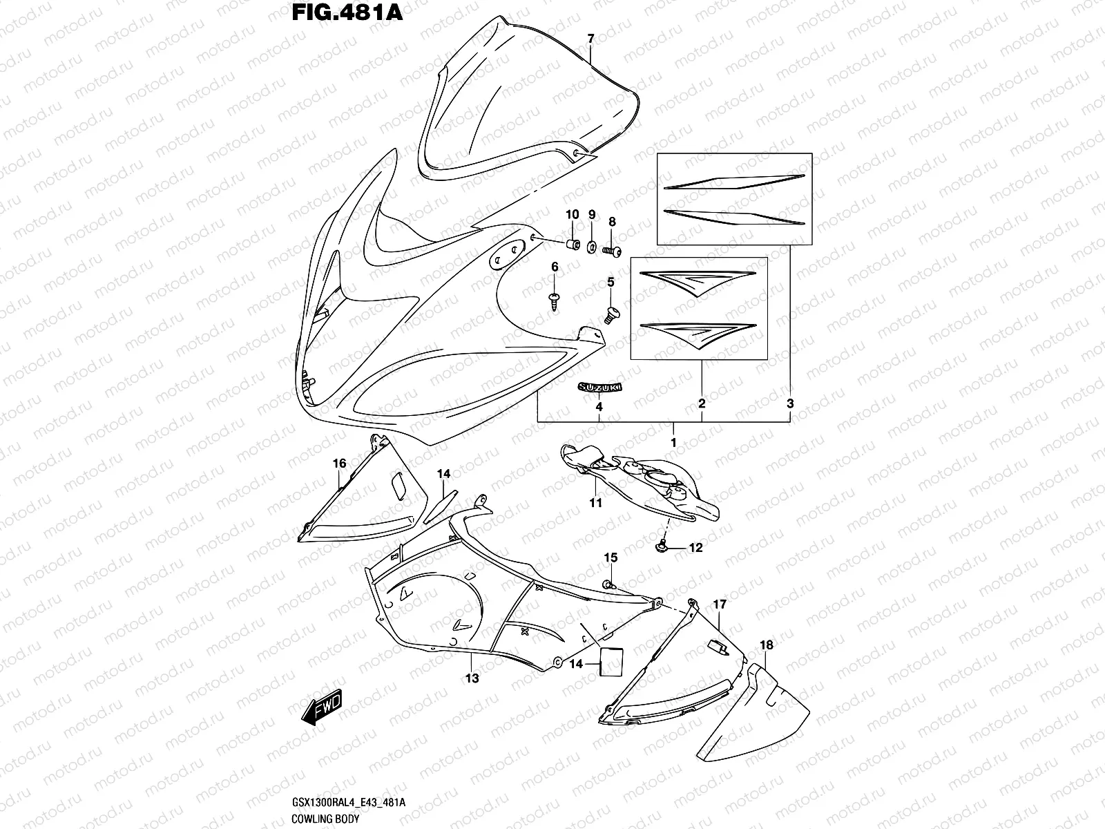 481A - COWLING BODY