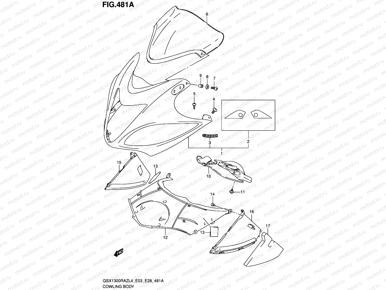 481A - COWLING BODY