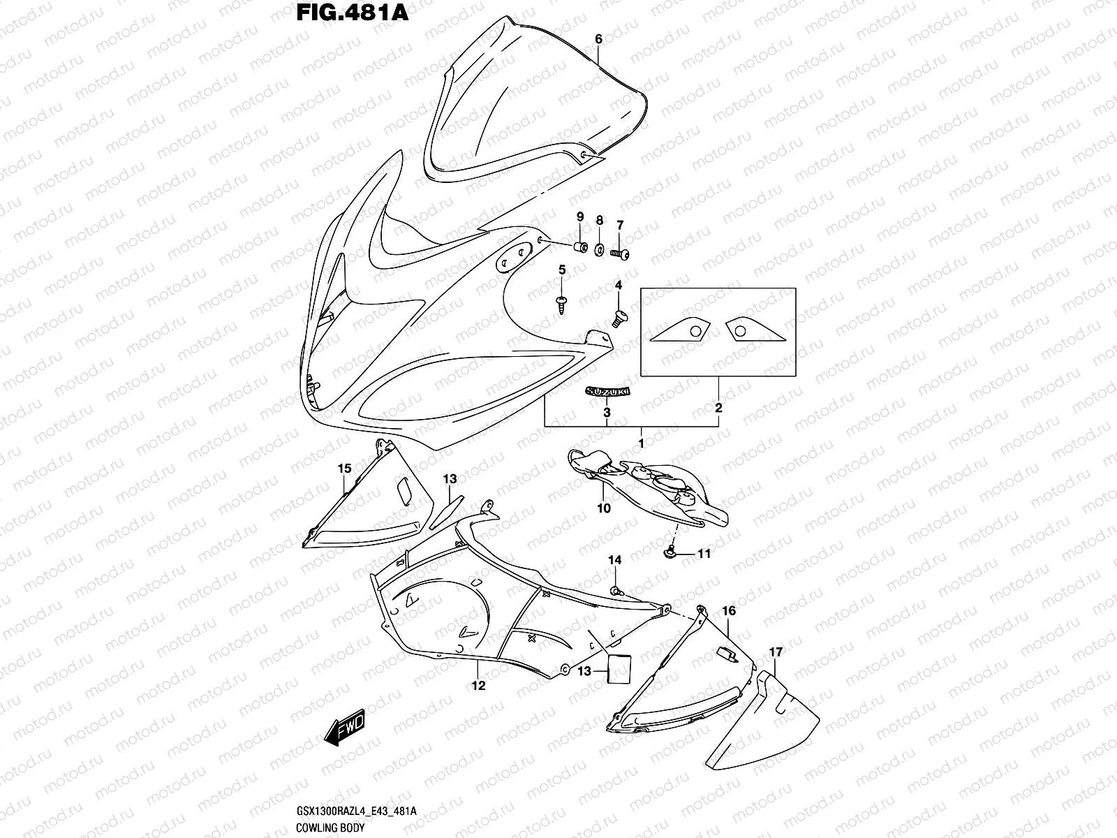 481A - COWLING BODY