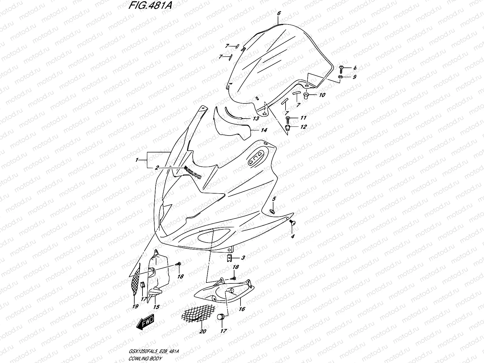 481A - COWLING BODY