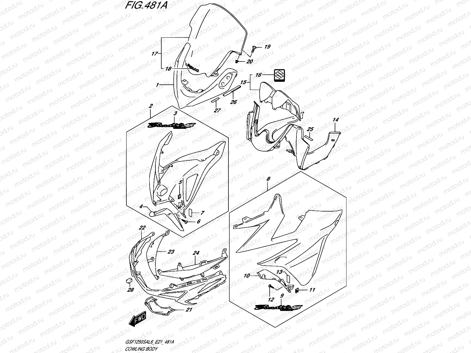481A - COWLING BODY