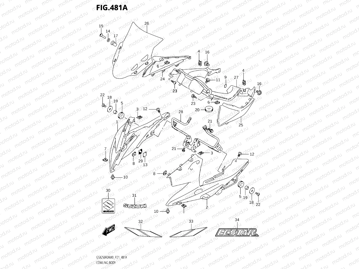 481A - COWLING BODY (FOR QHV)