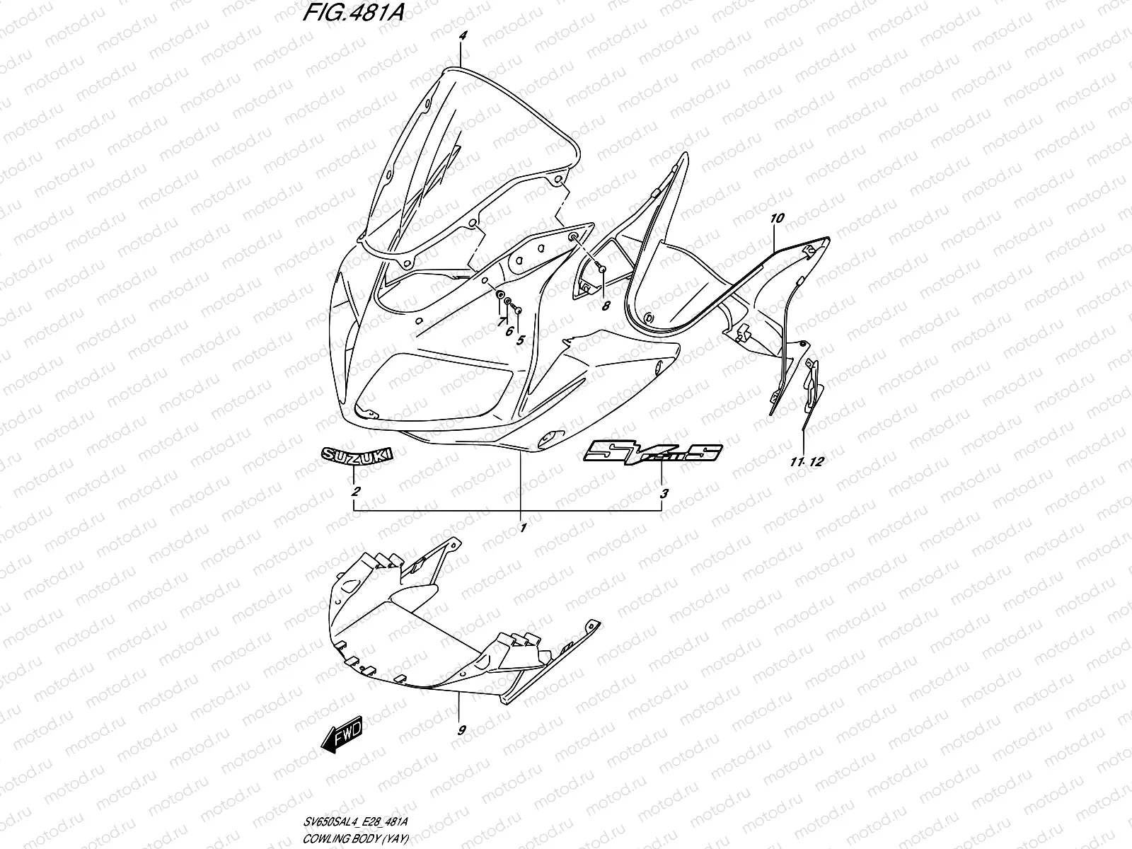 481A - COWLING BODY (YAY)