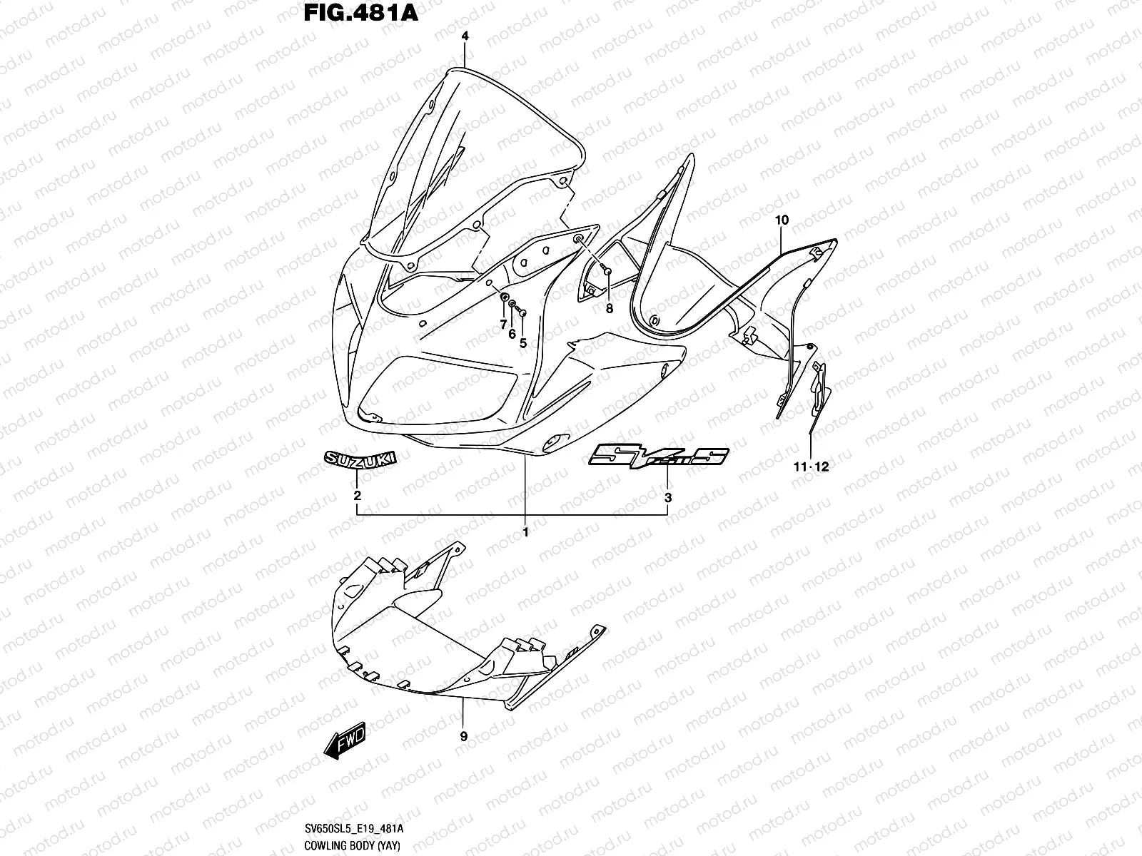 481A - COWLING BODY (YAY)