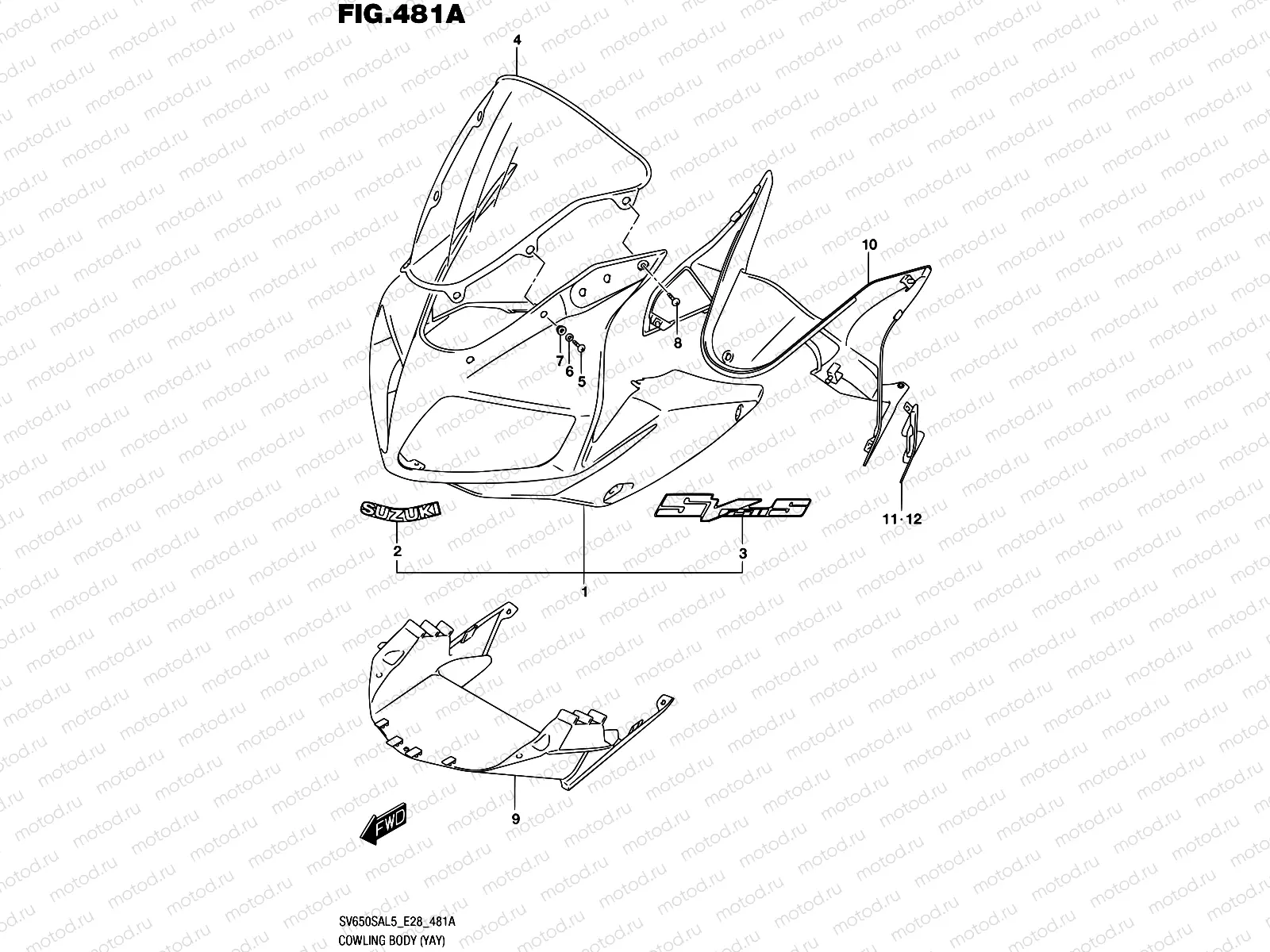 481A - COWLING BODY (YAY)