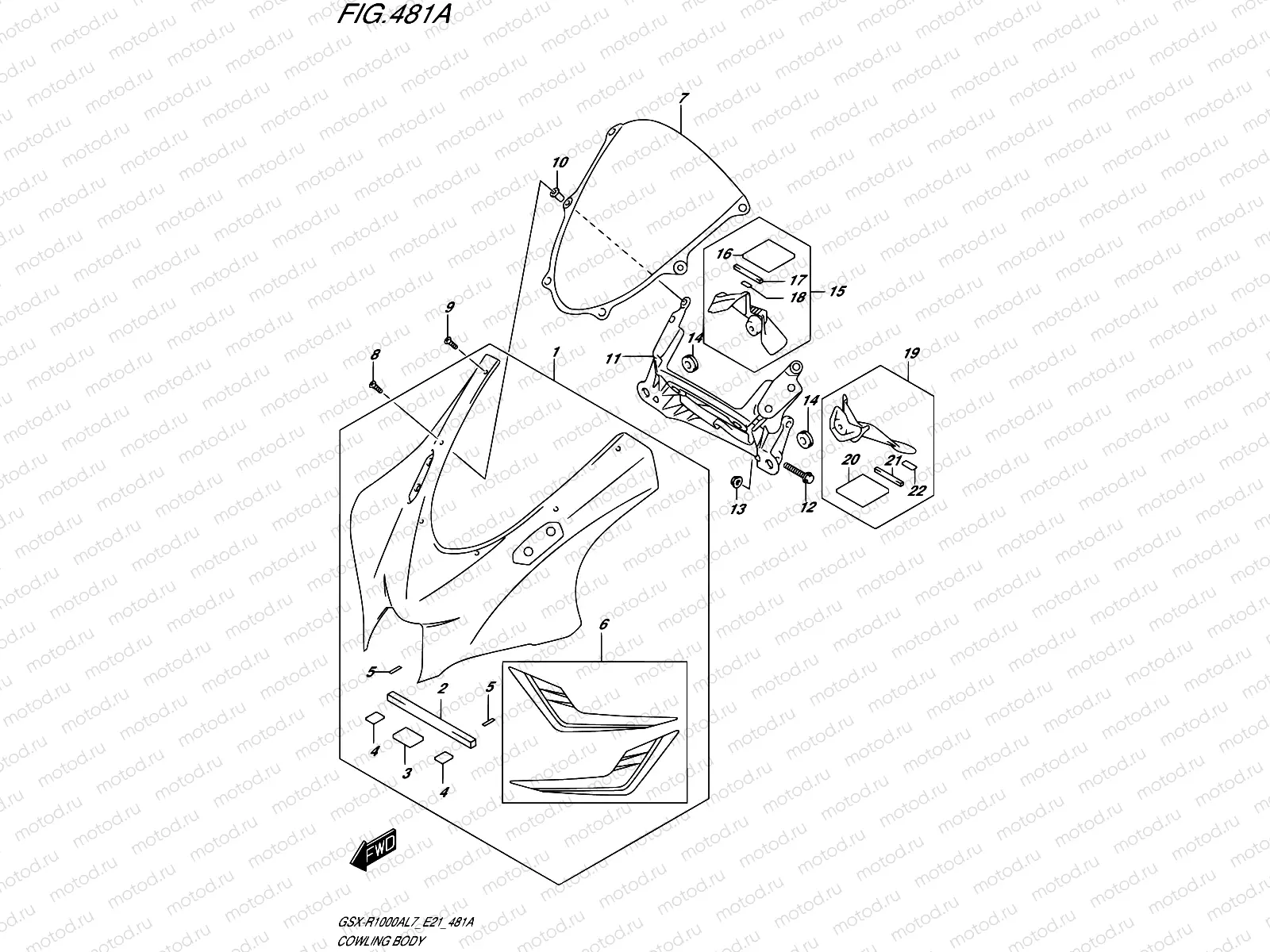 481A - COWLING BODY (YSF)