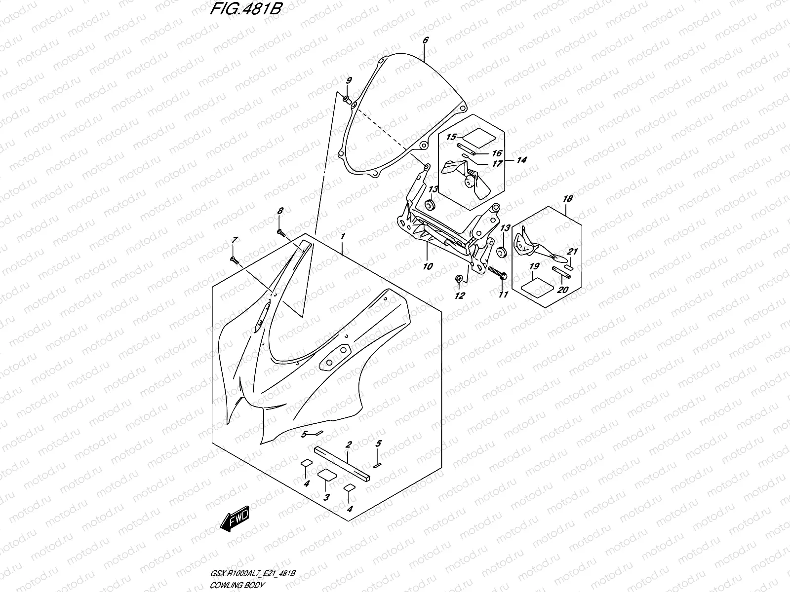 481B - COWLING BODY (YKV,YVZ)