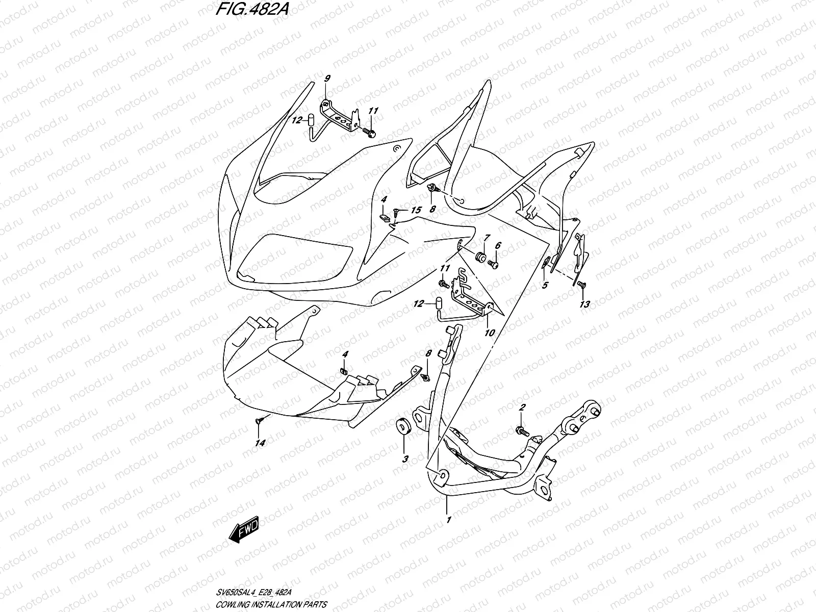 482A - COWLING INSTALLATION PARTS