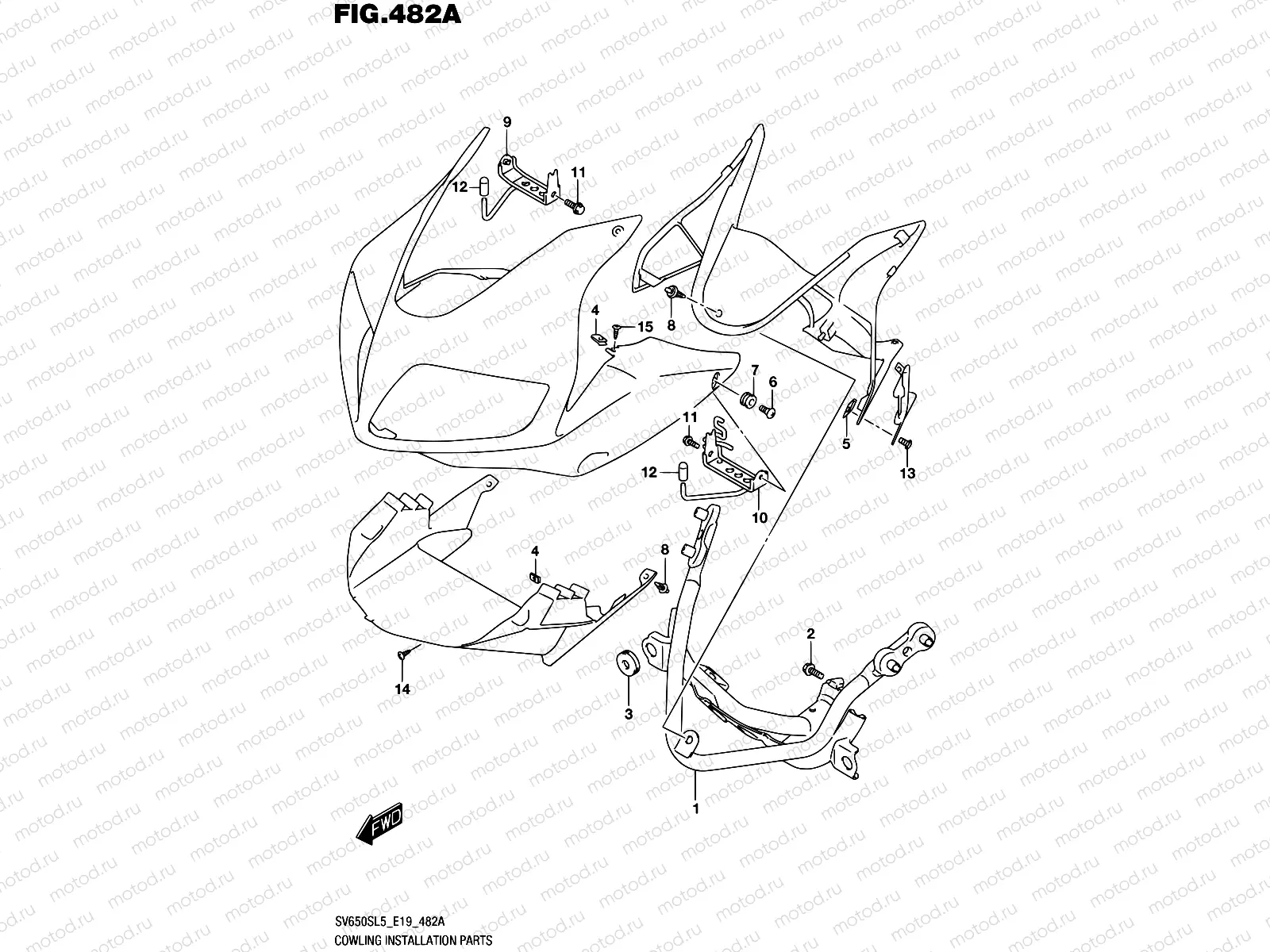 482A - COWLING INSTALLATION PARTS