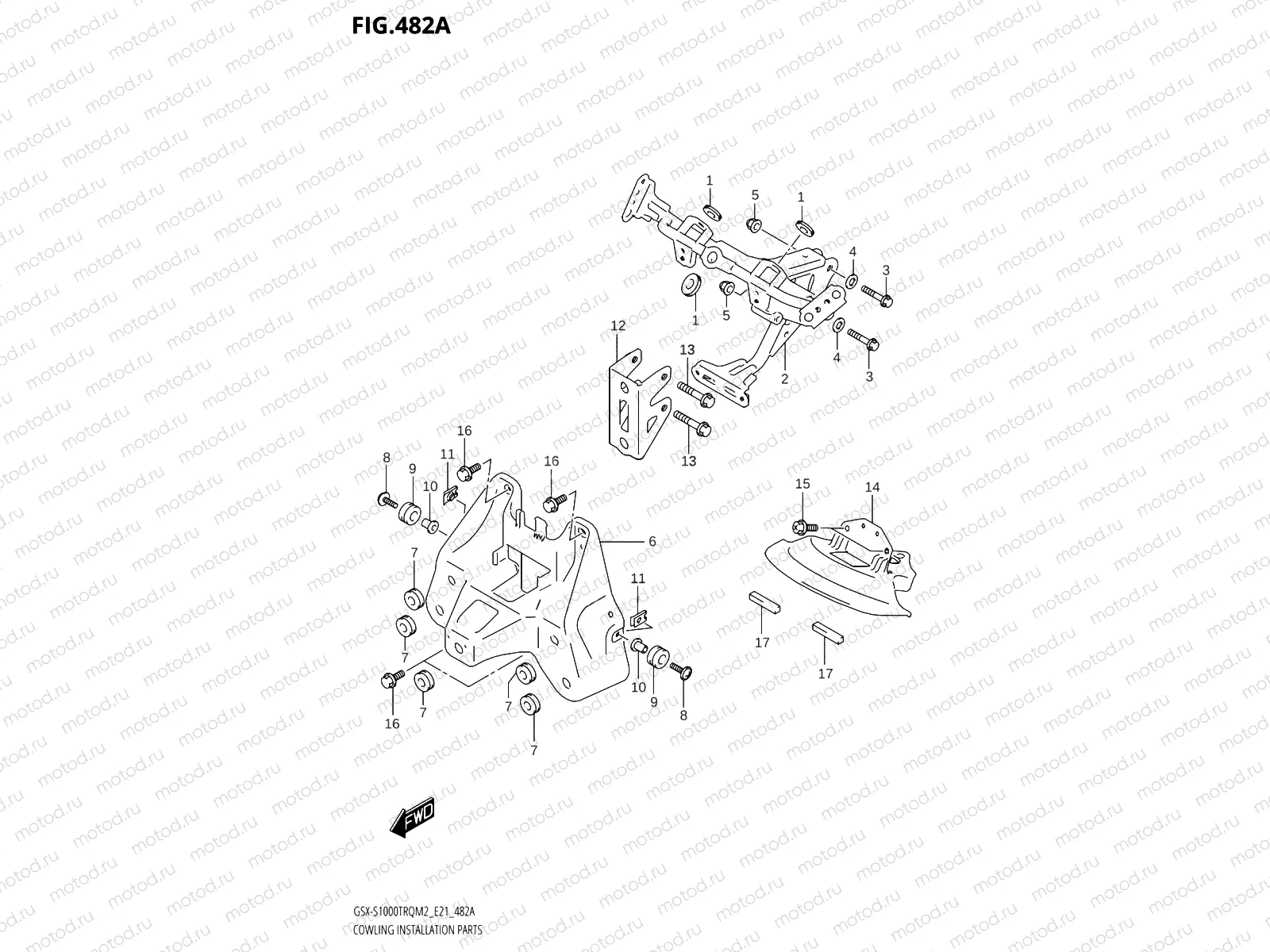 482A - COWLING INSTALLATION PARTS