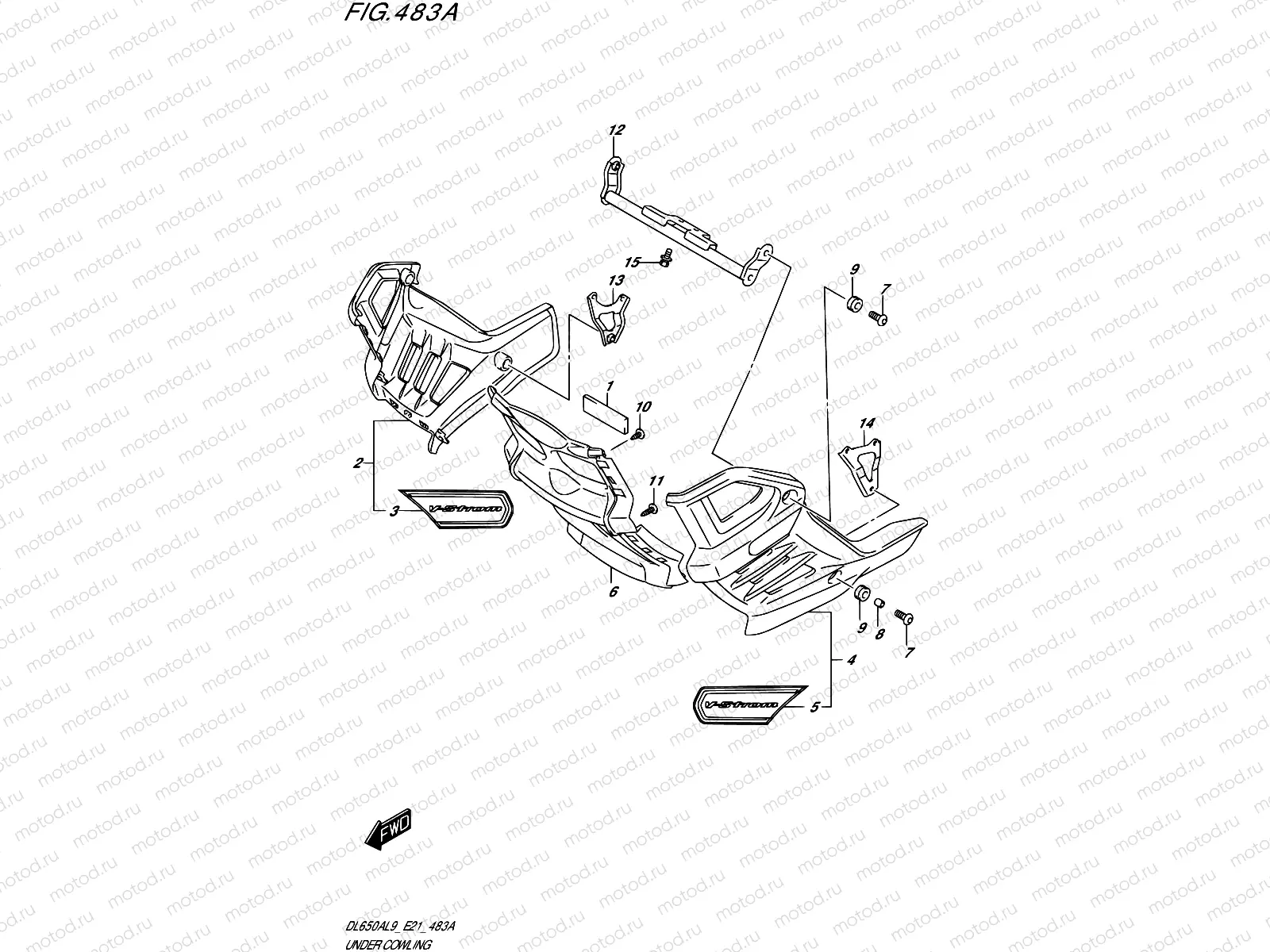 483A - UNDER COWLING (DL650XA,DL650XAUE)