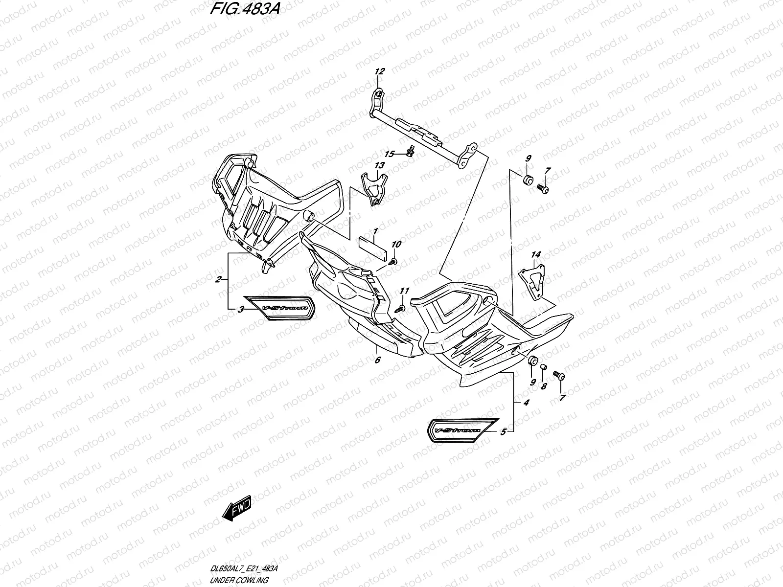 483A - UNDER COWLING (DL650XAL7 E21)