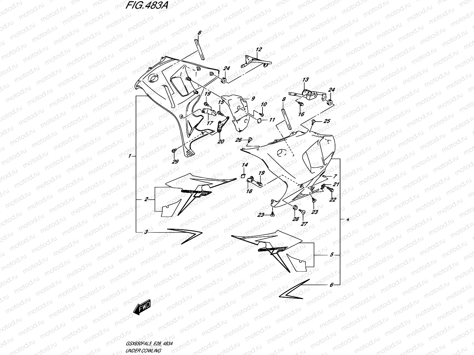483A - UNDER COWLING (FOR GLR)