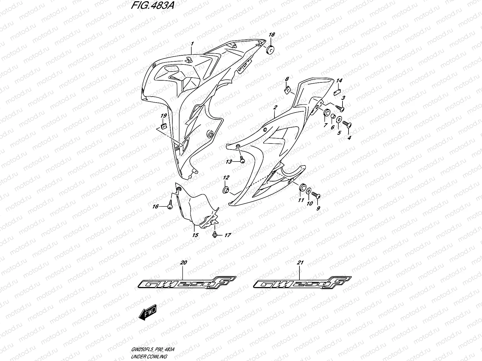483A - UNDER COWLING (FOR YAY)