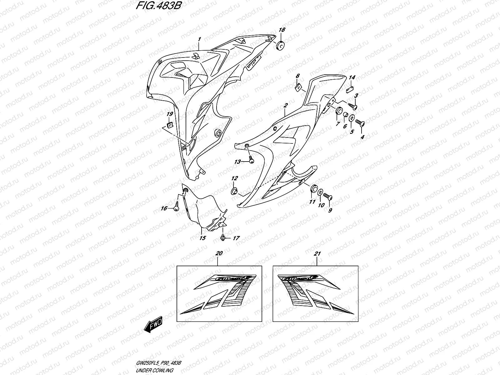 483B - UNDER COWLING (FOR AGQ)