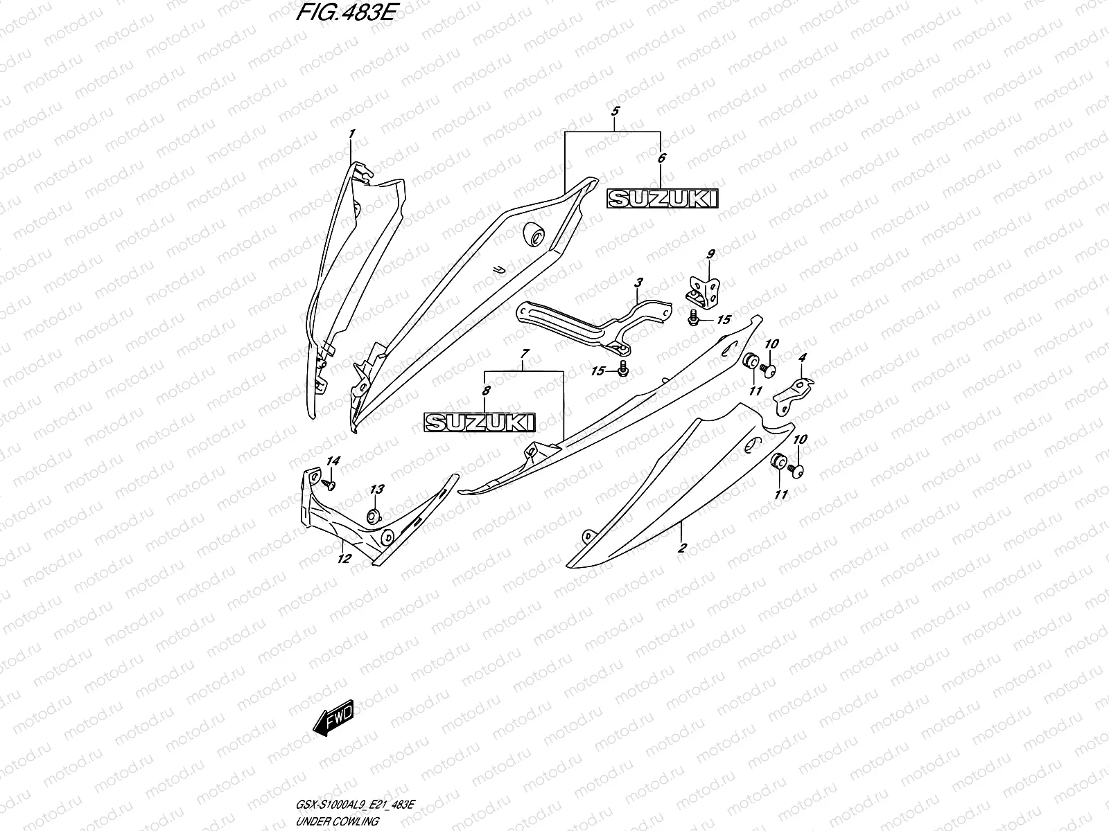 483E - UNDER COWLING (GSX-S1000YAUFL9 E21)